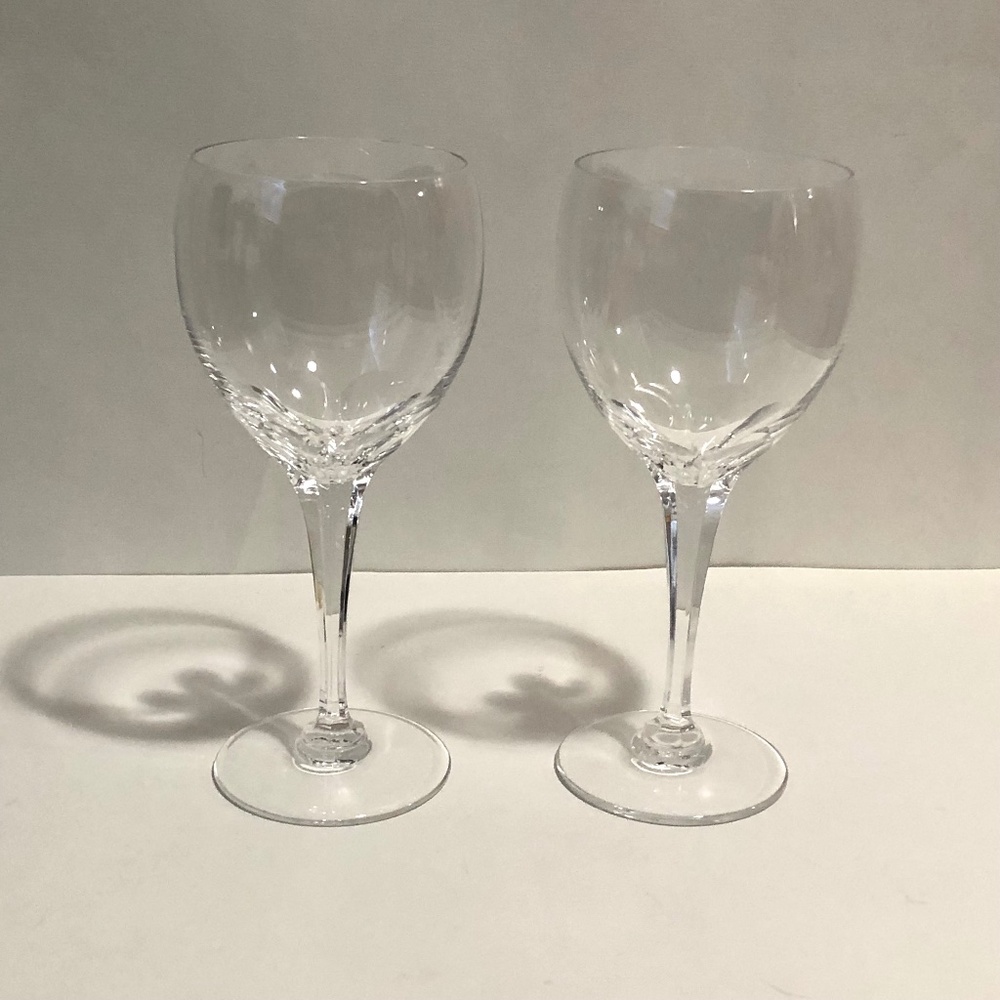 Lalique Crystal Wine Goblets Tuileries Pattern